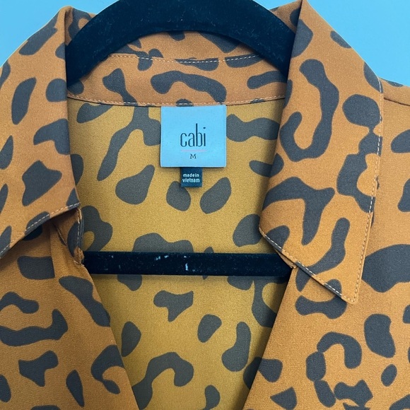 Cabi cheetah print Replay top Size M - Picture 6 of 9
